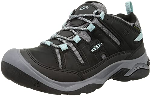 KEEN Damen Circaida Waterproof Zapatos para senderismo, Black/Cloud Blue, 40 EU von KEEN
