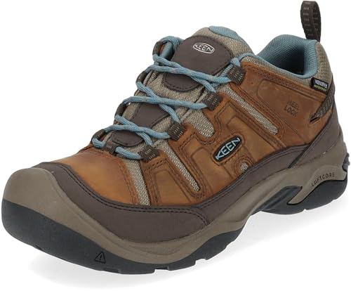 KEEN Damen Circaida Waterproof Zapatos para senderismo, Syrup/North Atlantic, 35 EU von KEEN