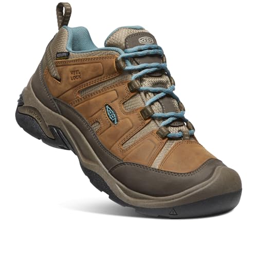 KEEN Damen Circaida Waterproof Zapatos para senderismo, Syrup/North Atlantic, 40.5 EU von KEEN