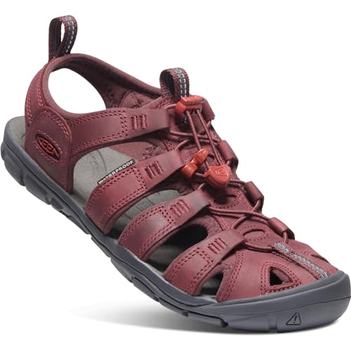 KEEN Damen Clearwater CNX Sandalias, Wine/Red Dahlia Leather, 41 EU KEEN Damen Clearwater CNX Sandalias, Wine/Red Dahlia Leather, 41 EU von KEEN