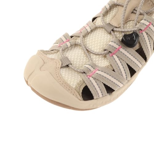 KEEN Damen Drift Creek H2 Sandalen, Plaza Taupe/Ibis Rose, 37 EU von KEEN