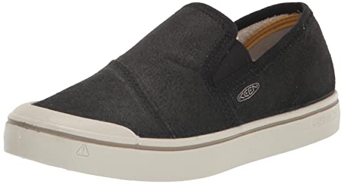 KEEN Damen ELSA Harvest Slip-on-w Sneakers, Birke in Schwarz/Silber, 40.5 EU von KEEN