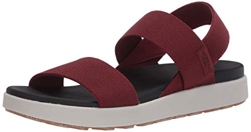 KEEN Damen Elle Backstrap Casual Plateau Open Toe Keilsandalen, Gebrannter Ziegel, 38 EU von KEEN