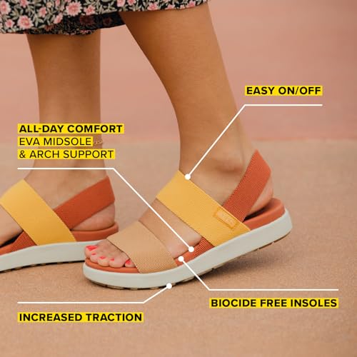 KEEN Damen Elle Backstrap Sandalen mit Keilabsatz, Granat-Birke, 38 EU von KEEN