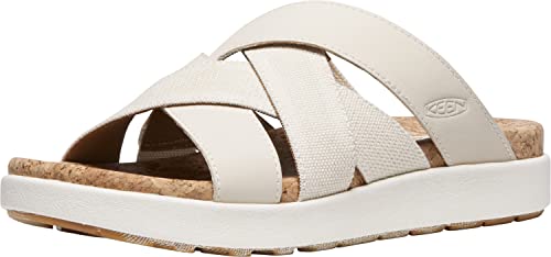 KEEN Damen Elle Mixed Slide Sandalen, Birch/Star White, 37 EU von KEEN