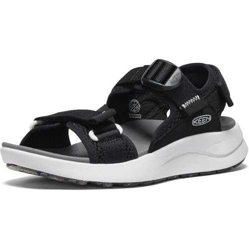 KEEN Damen Elle Sport Backstrap Synthetic Textile Black Steel Grey Sandalen 38.5 EU von KEEN