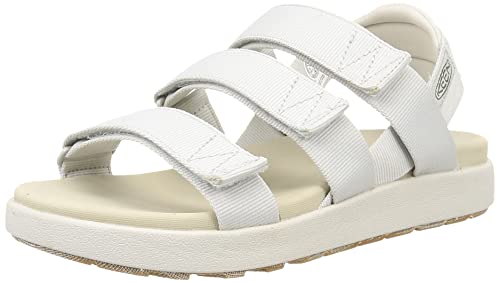 KEEN Damen Elle Strappy Sandalen, Silver Birch/Plaza Taupe, 36 EU von KEEN