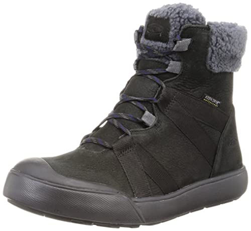 KEEN Damen Elle Winter Boot Waterproof Schneestiefel, Black/Black, 37.5 EU von KEEN