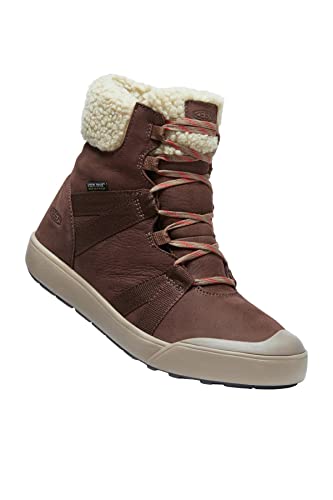 KEEN Damen Elle Winter Boot Waterproof Schneestiefel, Chestnut/Red Clay, 38 EU von KEEN