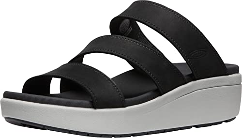 KEEN Damen Ellecity Slide Sandalen, Black/Drizzle, 39.5 EU von KEEN