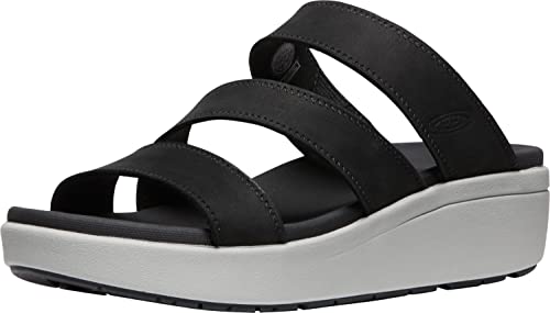 KEEN Damen Ellecity Slide Sandalen, Black/Drizzle, 39 EU von KEEN