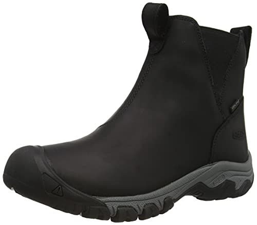KEEN Damen Greta Chelsea Wp-w Schneestiefel, Schwarz/Stahlgrau, 39.5 EU von KEEN