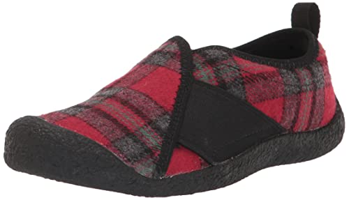 KEEN Damen Howser Wrap Casual Slipper Hausschuh, Rot kariert/Schwarz, 38.5 EU von KEEN