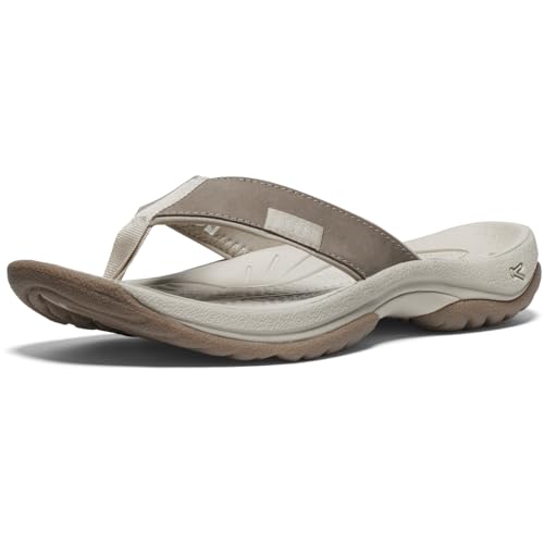 KEEN Damen KONA FLIP TG Flipflop, Brindle Silver Birch, 40 EU von KEEN