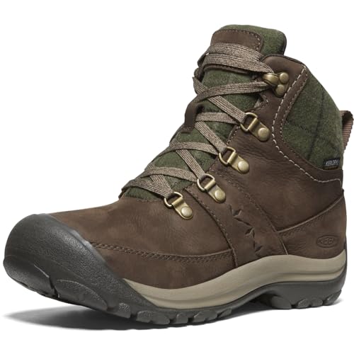 KEEN Damen Kaci 3 Winter Mid Waterproof Winterstiefel, Dark Earth/Green Plaid, 38 EU KEEN Damen Kaci 3 Winter Mid Waterproof Winterstiefel, Dark Earth/Green Plaid, 38 EU von KEEN