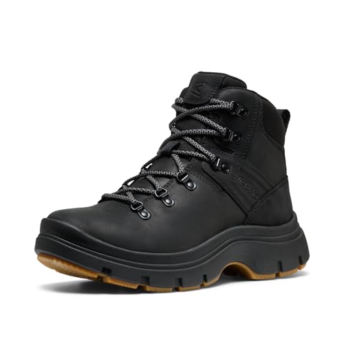 KEEN Damen Kosa Pyrenäen, mittelhoch, klassischer Plateau-Stil, bequem, Schwarz, 40 EU von KEEN