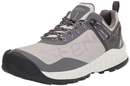 KEEN Damen Nxis Evo Wp-w Wanderschuhe, Stahlgrau/Englischer Lavendel, 37.5 EU von KEEN