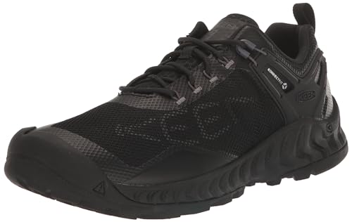 KEEN Damen Nxis Evo Waterproof Wanderschuh, Black Steel Grey, 35 EU von KEEN