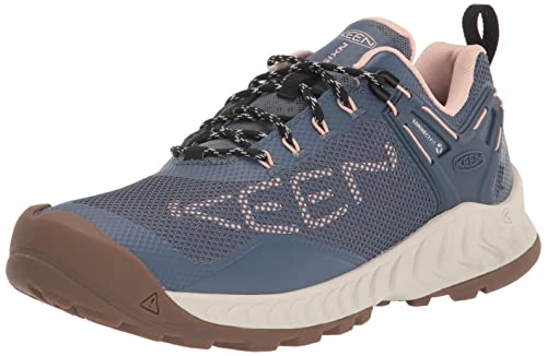 KEEN Damen Nxis Evo Waterproof Wanderschuh, Vintage Indigo Peachy, 37 EU KEEN Damen Nxis Evo Waterproof Wanderschuh, Vintage Indigo Peachy, 37 EU von KEEN