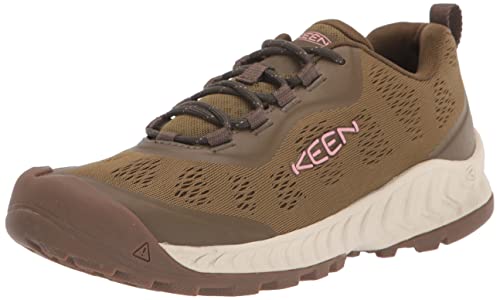 KEEN Damen Nxis Speed Wanderschuh, Olive Drab Pink Icing, 43 EU von KEEN