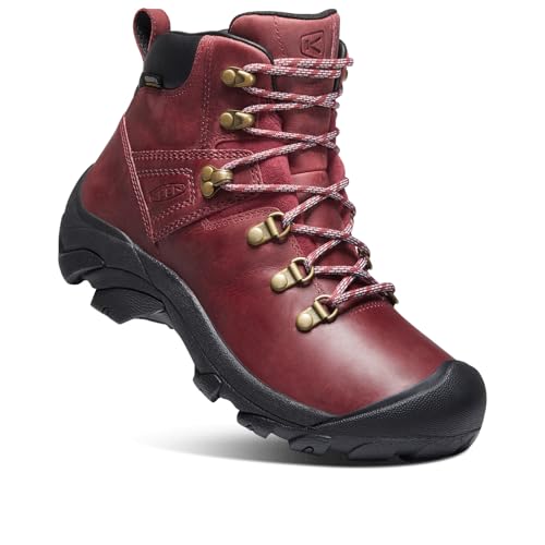 KEEN Damen Pyrenees Wanderschuh, Tibetan Red/Black, 37.5 EU von KEEN