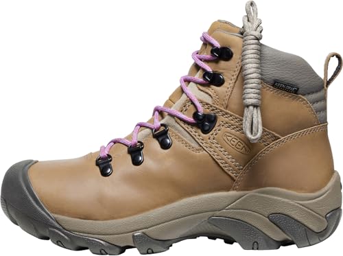 KEEN Damen Pyrenees Wanderstiefel, Safari/English Lavender, 37.5 EU von KEEN