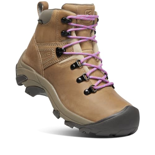 KEEN Damen Pyrenees Wanderstiefel, Safari/English Lavender, 39 EU von KEEN