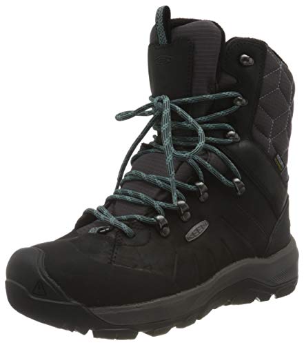 KEEN Damen Revel 4 High Polar Waterproof Schneestiefel, Schwarz North Atlantic, 35 EU von KEEN