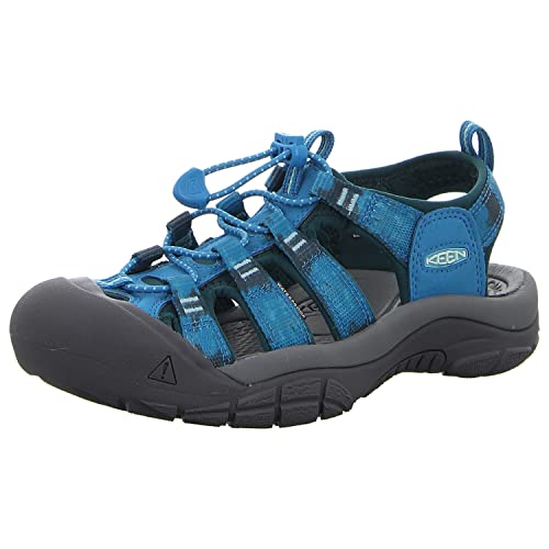 KEEN Damen Newport H2 Sandalen, Fjord Blue/Tie Dye, 38 EU von KEEN