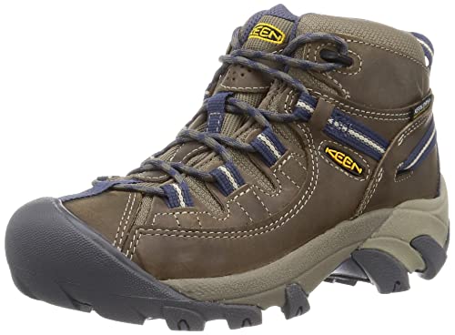 KEEN Damen Targhee 2 Mid Waterproof Wanderstiefel, Goat/Crown Blue, 42 EU von KEEN