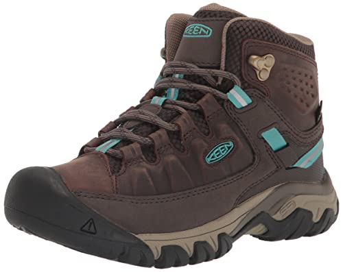 KEEN Damen Targhee 3 Mid Waterproof Wanderstiefel, Coffee Bean/Porcelain, 39.5 EU von KEEN