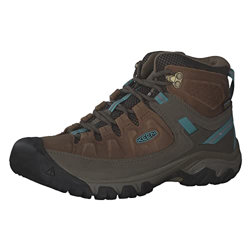 KEEN Damen Targhee 3 Mid Waterproof Wanderstiefel, Toasted Coconut/Porcelain, 42 EU von KEEN