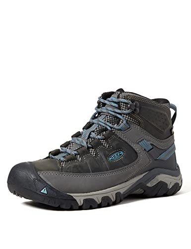 KEEN Damen Targhee 3 Mid Waterproof Wanderstiefel, Magnet/Atlantic Blue, 35 EU von KEEN