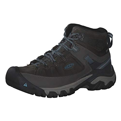 KEEN Damen Targhee 3 Mid Waterproof Wanderstiefel, Magnet/Atlantic Blue, 40.5 EU von KEEN