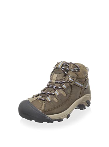 KEEN Damen Targhee 2 Mid Waterproof Wanderstiefel, Slate Black/Flint Stone, 36 EU von KEEN