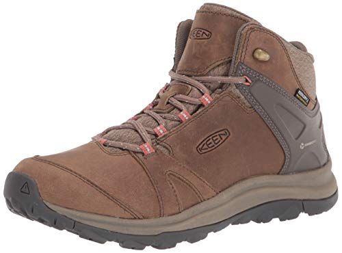 Keen Damen Terradora II Leather Mid WP Wanderstiefel, Braun (Brindle Redwood), 40.5 EU von KEEN