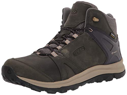 KEEN Damen Terradora II Leather Mid WP Wanderstiefel, Schwarz (Magnet Plaza Taupe), 41 EU von KEEN