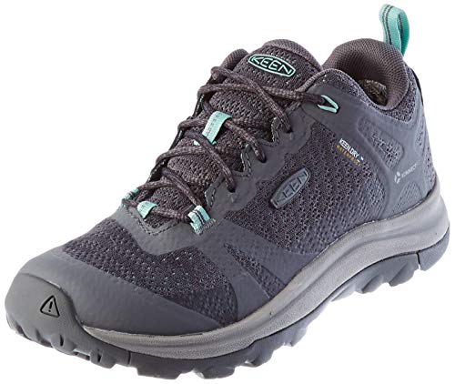 KEEN Damen Terradora 2 Low Height WP Wanderstiefel, Grau (Steel Grey/Ocean Wave), 39.5 EU (6.5 UK) von KEEN