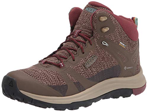 KEEN Damen Terradora 2 Mid Waterproof Wanderstiefel, Canteen/Andorra, 37 EU von KEEN