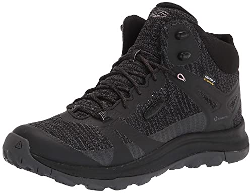 KEEN Damen Terradora 2 Mid Waterproof Wanderstiefel, Black/Magnet, 35.5 EU von KEEN