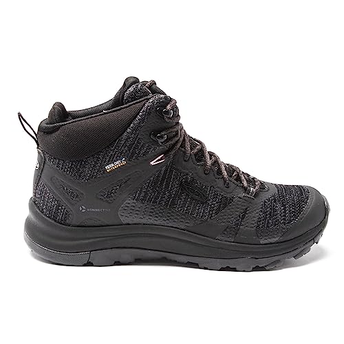 KEEN Damen Terradora 2 Mid Waterproof Wanderstiefel, Black/Magnet, 38 EU von KEEN