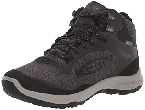 KEEN Damen Terradora Flex Mid Waterproof Wanderstiefel, Black/Steel Grey, 38.5 EU von KEEN