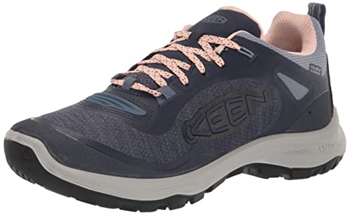 KEEN Damen Terradora Flex wasserdicht Wanderschuh, Vintage Indigo Peachy, 38.5 EU von KEEN