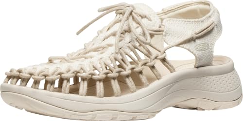 KEEN Damen Uneek Astoria Canvas Sandalen, Birke / Birke, 38 EU von KEEN