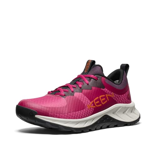 KEEN Damen Versacore Waterproof Wanderschuh, Beaujolais/Gold Flame, 40.5 EU von KEEN