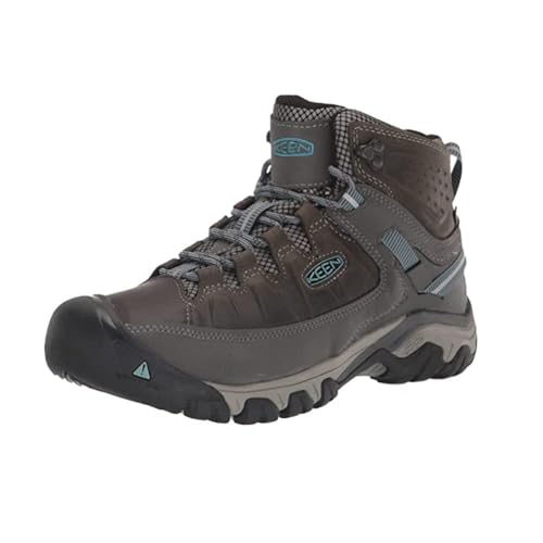 KEEN Damen Targhee 3 Mid Waterproof Wanderstiefel, Magnet/Atlantic Blue, 38.5 EU von KEEN