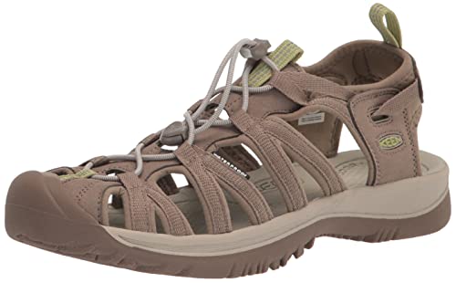 KEEN Damen Whisper Closed Toe Durable Comfortable Easy on Washable Adventure Sandalen, Timberwolf/Estragon, 42 EU von KEEN