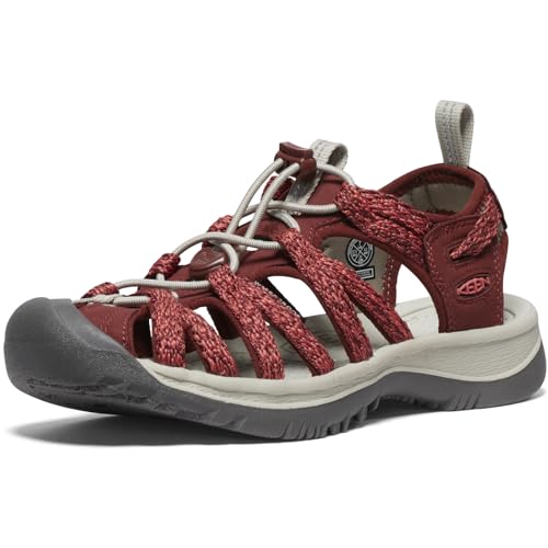 KEEN Damen Whisper Sandalen, Rot (Cayenne/Fired Brick), 37.5 EU von KEEN