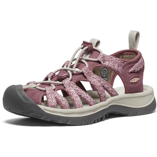 KEEN Damen Whisper Sandalen, Rosa (Rose Brown/Peach Parfait), 38.5 EU von KEEN