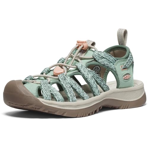 KEEN Damen Whisper Sandalen, Rosa Rose Brown Peach Parfait, 39.5 EU von KEEN